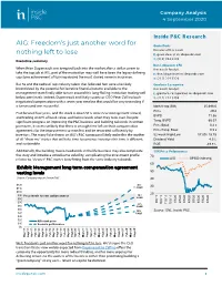 AIG: Freedom's Just Another Word for Nothing Left to Lose