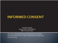 Informed Consent