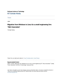 Migration from Windows to Linux for a Small Engineering Firm "A&G Associates"