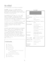 Scribd from Wikipedia, the Free Encyclopedia