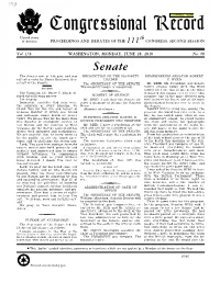 Senate the Senate Met at 2:00 P.M