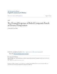 The Flexural Response of Bolted Composite Panels at Elevated Temperature" (2001)