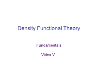 Density Functional Theory
