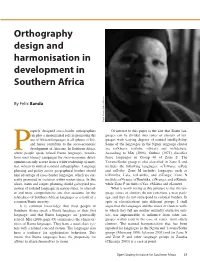 Felix Banda Orthography Design