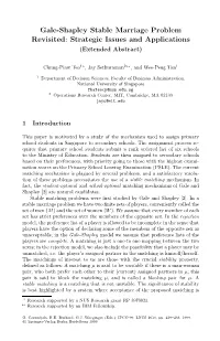 Gale-Shapley Algorithm Until the Stage When This Man Proposes to Her