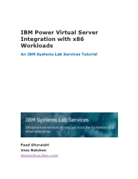 IBM Power Virtual Server Integration with X86 Workloads