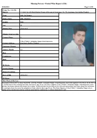 Missing Person - Period Wise Report (CIS) 06/04/2021 Page 1 of 50