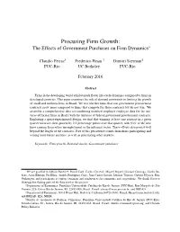 Procuring Firm Growth: the Effects of Government Purchases on Firm Dynamics∗