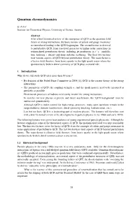 Quantum Chromodynamics
