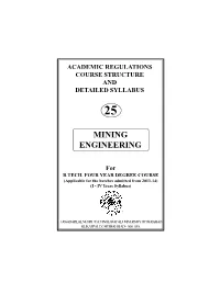 R13 – Mining Engineering