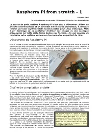 Raspberry Pi from Scratch – 1