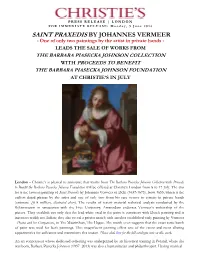 SAINT PRAXEDIS by JOHANNES VERMEER - One of Only Two Paintings by the Artist in Private Hands