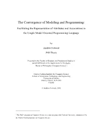 The Convergence of Modeling and Programming