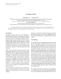 AN OUTGROW INDEX Vol