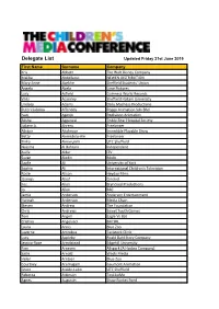 Delegate List