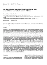 Diet, Food Preference, and Algal Availability for Fishes and Crabs on Intertidal Reef Communities in Southern California