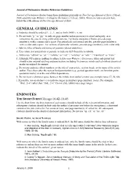General Guidelines Endnotes