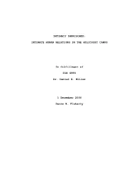 Intimacy Imprisoned: Intimate Human Relations in The