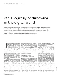 On a Journey of Discovery in the Digital World | Maxplanckresearch 3/2018