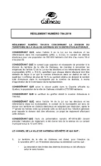 Règlement Numéro 784-2016
