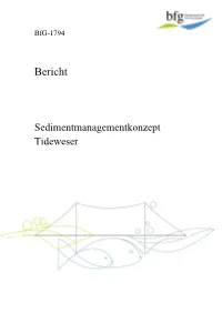 Sedimentmanagementkonzept Tideweser