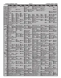 Sunday Morning Grid 5/24/15 Latimes.Com/Tv Times