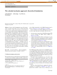 The Celestial Mechanics Approach: Theoretical Foundations