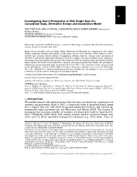 A Investigating User's Perspective of Web Single Sign-On