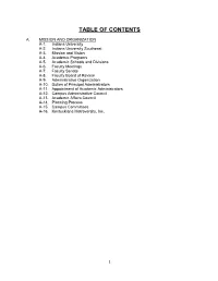 Table of Contents