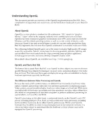 Understanding Opengl.Fm