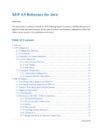 XEP 4.9 Reference for Java