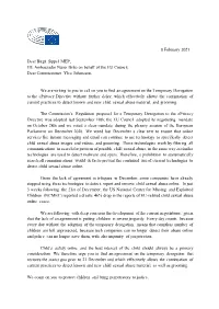 8 February 2021 Dear Birgit Sippel MEP, HE Ambassador Nuno Brito