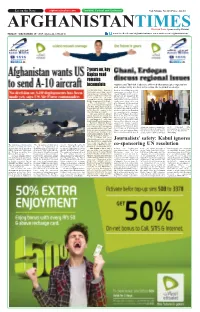 Kabul Ignores Co-Sponsoring UN Resolution