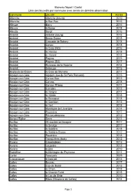 Moineau Friquet / Cantal Liste Des Lieux-Dits Par Commune Avec Année