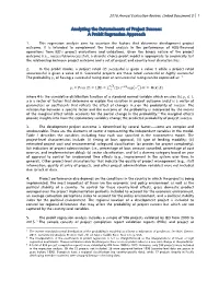 A Probit Regression Approach