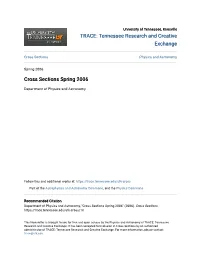 Cross Sections Spring 2006