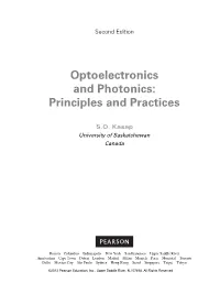 Optoelectronics and Photonics: Principles and Practices