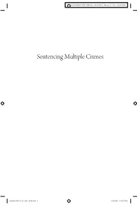 Sentencing Multiple Crimes