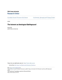 The Internet As Ideological Battleground