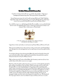 The Myth Of'richmond's Little Drummer Boy', Could It Be That Lewis Carroll Came up with the Idea of 'Alice's Adventures Un