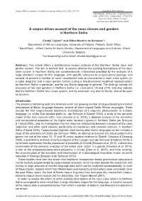 A Corpus-Driven Account of the Noun Classes and Genders in Northern Sotho