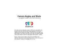 Angles and Shots (Companion Content to the Click! Curriculum)