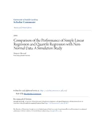 Comparison of the Performance of Simple Linear Regression And