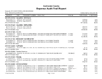 Expense Audit Trail Report