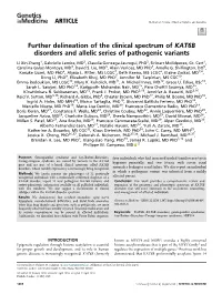 Further Delineation of the Clinical Spectrum of KAT6B Disorders and Allelic Series of Pathogenic Variants