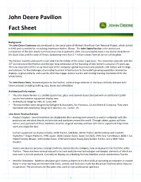 John Deere Pavilion Fact Sheet
