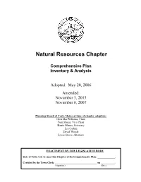 Natural Resources Chapter