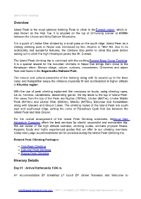 Overview Itinerary Details
