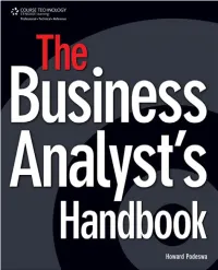 The Business Analyst's Handbook