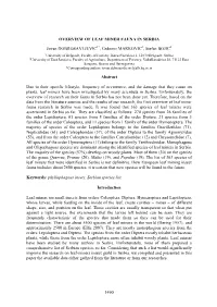 1490 OVERVIEW of LEAF MINER FAUNA in SERBIA Jovan